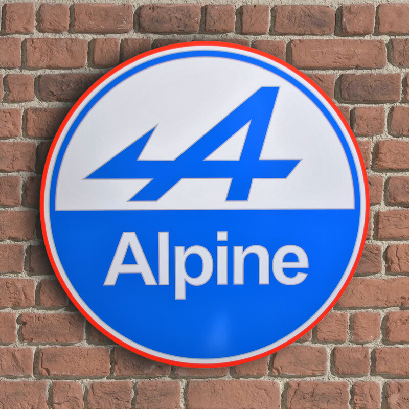 Plaque\u0020M\u00E9tal\u0020Logo\u0020Alpine